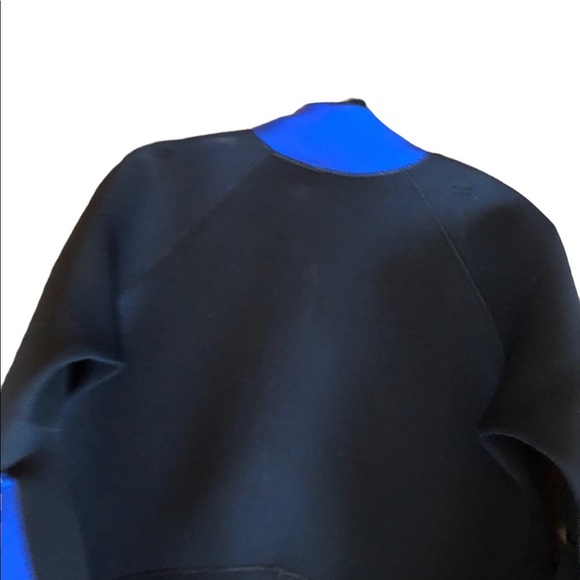 Deep See Long Sleeve Asymmetrical Zip Shorts Wet Suit Adult Medium - Picture 7 of 11